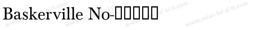 Baskerville No字体转换